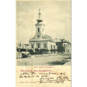1909 Máramarossziget, Sighetu Marmatiei; Görög katolikus templom / Greek Catholic church