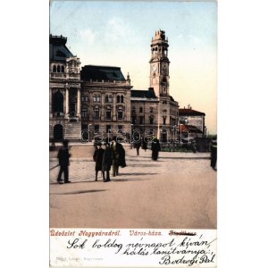 1905 Nagyvárad, Oradea; Városháza. Helyfi László kiadása / town hall