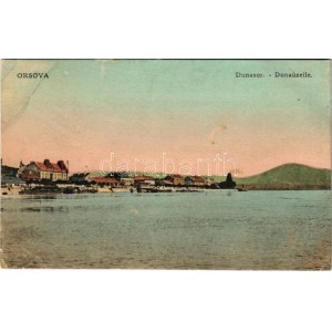 1911 Orsova, Dunasor / Donauzeile / Danube riverside (EB)