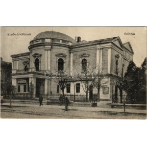 Szatmárnémeti, Satu Mare; színház. Lövy kiadása / theatre