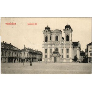 1911 Temesvár, Timisoara; Losonczy tér / square (EK)