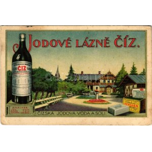 1946 Csíz, Csízfürdő, Kúpele Cíz; Jodové Lázne Cíz, Cízská Jodová Voda a Soli / Csízi Jód-bróm-fürdő...