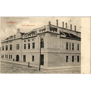 1913 Eperjes, Presov; Katolikus Rákóczi kör. Divald Károly fia / Catholic Circle
