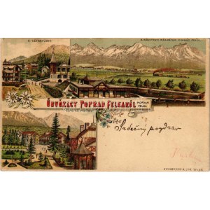 1898 (Vorläufer) Felka, Poprád-Felka, Velká pod Tatrou, Poprad-Velká (Tátra, Magas-Tátra, Vysoké Tatry)...