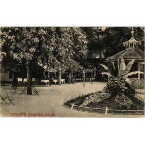 1912 Szliácsfürdő, Kúpele Sliac; Dankovszky vendéglő kertje, étterem. Molnár M. kiadása / restaurant garden (EK...
