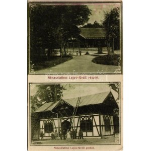 1913 Aknaszlatina, Akna Slatina, Slatinské Doly, Szolotvino, Solotvyno; Lajos fürdő és gépház / spa and engine house...
