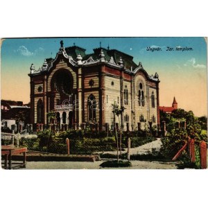 Ungvár, Uzshorod, Uzhorod; Izraelita templom, zsinagóga / synagogue (EK)