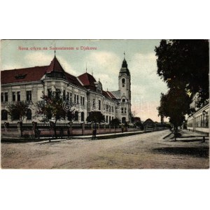 1910 Diakovár, Djakovo, Dakovo; Nova crkva a Samostanom / új templom / new church (EK)