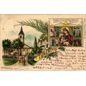 1905 Fiume, Rijeka; Tersatto / Trsat. Leopold Rosenthal Art Nouveau, floral, litho (EK)