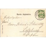 1906 Károlyváros, Karlovac; Kupaliste na vodi / spa / fürdő + FIUME-ZÁGRÁB 64. SZ....