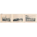 1910 Apatin, Új községháza. Leporello 10 mini képpel (halászbárkák, Dunagőzhajózási társaság hajóállomás és ügynöksége...
