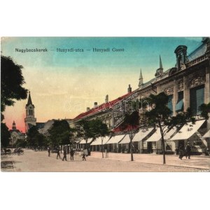 1916 Nagybecskerek, Zrenjanin, Veliki Beckerek; Hunyadi utca, Benő testvérek üzletének reklámja, temetkezési intézet ...
