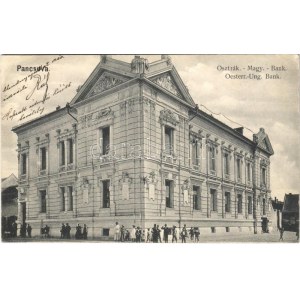 1906 Pancsova, Pancevo; Osztrák-magyar bank / Austro-Hungarian Bank + magyar posta