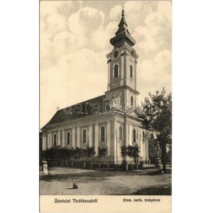 1910 Törökbecse, Újbecse, Novi Becej; Római katolikus templom. Wukow Const. fényképész felvétele és kiadása ...