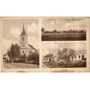 Tobaj (Németújvár, Güssing), Kirche, Geschäfte / templom, üzletek / church, shops (fl)