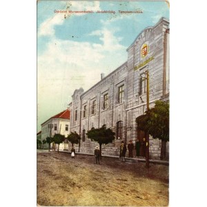 1918 Muraszombat, Murska Sobota; Járásbíróság, Templom utca. Balkányi Ernő kiadása / court...