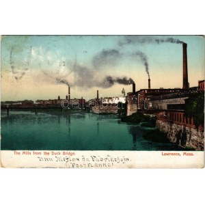 1909 Lawrence (Massachusetts), The mills from the Duck bridge