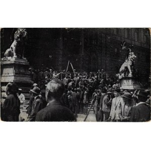 Wien, Vienna, Bécs; Die Wiener Schreckenstage am 15. und 16. Juli 1927., Der Justizpalast wird gestürmt / July Revolt...