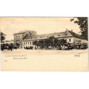 Wien, Vienna, Bécs XIII. Hietzing, Am Platz, Karl Brosch's Gasthof zum Weissen Engel, Conditorie und Cafe / restaurant...
