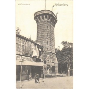 1925 Wien, Vienna, Bécs XIX. Kahlenberg, Stefanie Warte, Carl Pretscher Photograph / look out tower, street...