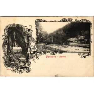 1907 Spálov, Sponau; Mariastein i. Oderthale, Grotte / Maria skála, Odra mladá / river valley, pilgrimage cave...