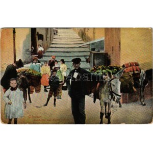 Gibraltar, Artichokes and Water Sellers, market (EK)