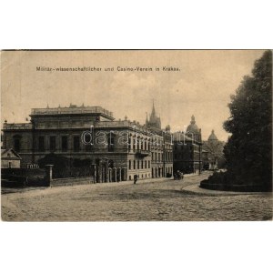 1907 Kraków, Krakkó, Krakau; K.u.k. Militär Wissenschaftlicher und Casino Verein / Austro...