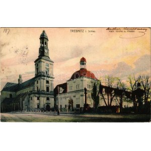 1905 Trzebnica, Trebnitz i. Schles.; Kath. Kirche und Kloster. Verlag v. Maretzke & Märtin / church and cloister (EK...