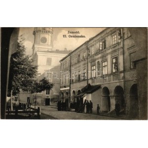 1917 Zamosc, Ul. Ormianska / street + K.u.k. Infanterieregiment Schoedler No. 30. V. Ersatzkompagnie (EK...