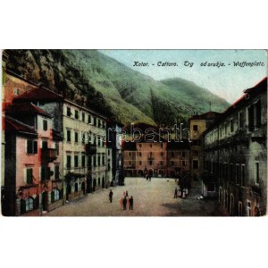 Kotor, Cattaro; Trg od oruzja / Waffenplatz / square (EK)