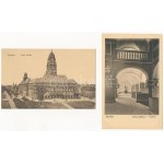 Dresden, Drezda; Neues Rathhaus / new old town hall, interior - 12 pre-1945 postcards