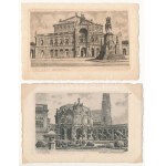 Dresden, Drezda; 4 pre-1945 postcards (Franz Jander)