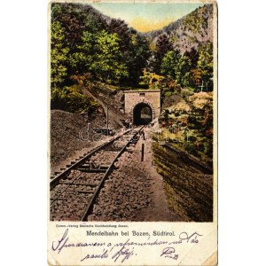 1918 Bolzano, Bozen (Südtirol); Mendelbahn / funicular railway, tunnel (EB)