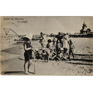 1926 Riccione, La spiaggia / beach (EK)