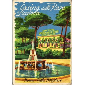 Roma, Rome; Villa Borghese, Casina delle Rose e Lucciola, Gran Cafe Ristorante / hotel, restaurant and cafe...