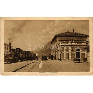 Tolmezzo, Tolmec, Tolmein; Stazione / railway station, locomotive, train