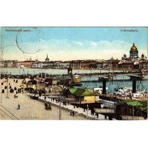 1912 Saint Petersburg, St. Petersbourg, Petrograd; Pont Nicolas / bridge (tear)