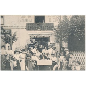 Portoroz, Portorose; Erstgegründete Specerei- und Delicatessen Handlung und Buffet. Photograph R. Neuner ...