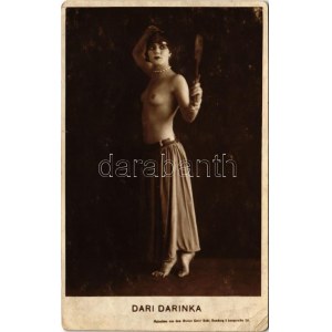 Dari Darinka - erotikus cirkuszi artista. Maestro G. Acquaviva színházi és artista ügynöksége, Budapest, Márton u. 22. ...