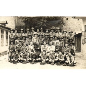 1928-29 Makói cserkészcsapat / Hungarian scout group. photo (szakadás / tear)