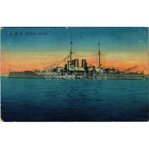 1916 SMS Viribus Unitis az Osztrák-Magyar Haditengerészet Tegetthoff-osztályú csatahajója / K.u.K. Kriegsmarine ...