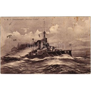 1911 SMS Viribus Unitis az Osztrák-Magyar Haditengerészet Tegetthoff-osztályú csatahajója / K.u.K. Kriegsmarine ...