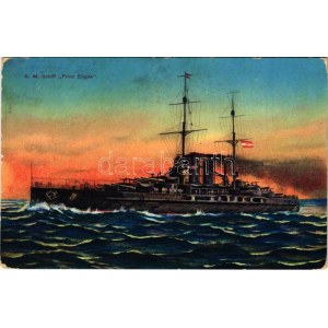 1915 SMS Prinz Eugen az Osztrák-Magyar Haditengerészet Tegetthoff-osztályú csatahajója / K.u.K. Kriegsmarine ...