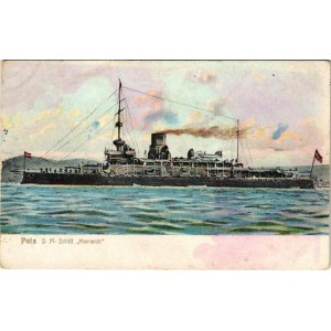1916 SMS Monarch osztrák-magyar Monarch-osztályú partvédő páncélosa. A. Bonetto 5622. / K.u.K. Kriegsmarine ...