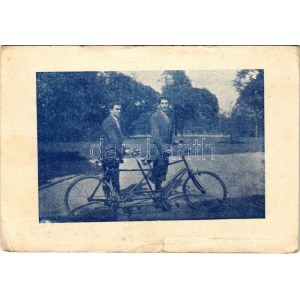 Autogram Gyűjtők a Revisió nagy harcosa Lord Rothermere számára, kerékpárok / Hungarian irredenta, bicycles (szakadás ...