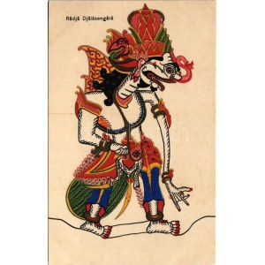 Radja Djalasengara / Indonéz művészlap / Indonesian art postcard. Uitgave H. van Ingen, Soerabaia (Surabaya...