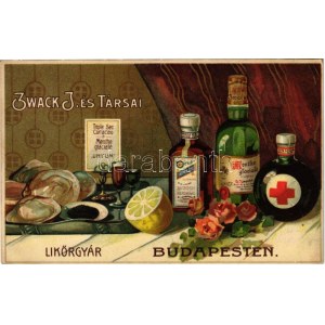 Zwack J. és Társai likőrgyár Budapesten. reklám / Hungarian liquor factory's advertisement...