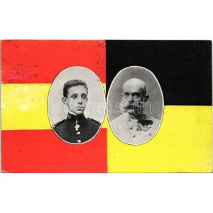 1905 XIII. Alfonz spanyol király és Ferenc József / Alfonso XIII Spanish King and Franz Joseph. B.K.W.I. (EK...