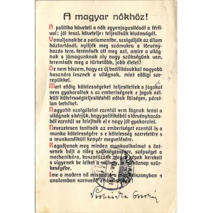1921 A magyar nőkhöz! Prohászka Ottokár levele: A Modern nő missziója ...