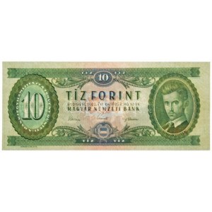 1962. 10Ft A 788 181671 fordított hátlapi 01-es alapnyomattal T:II / Hungary 1962. 10 Forint A 788 181671...